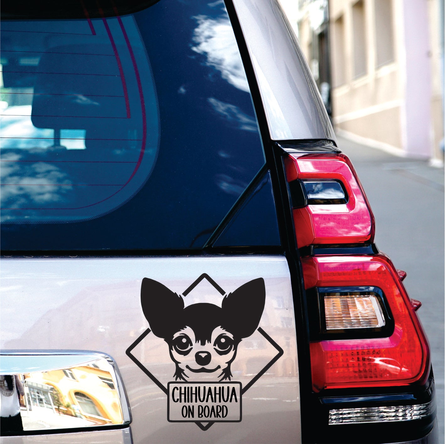 Chihuahua on board Decal Sticker