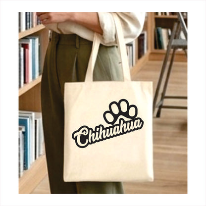 Chihuahua dog paw tote bag 1