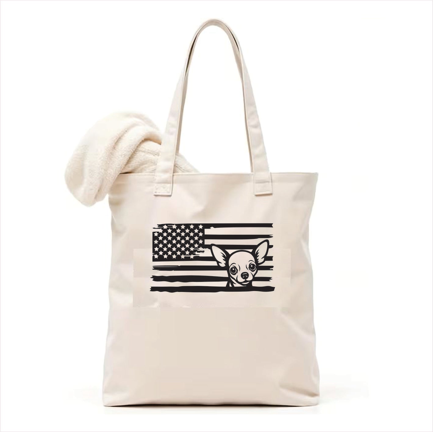 Chihuahua dog tote bag usa 3