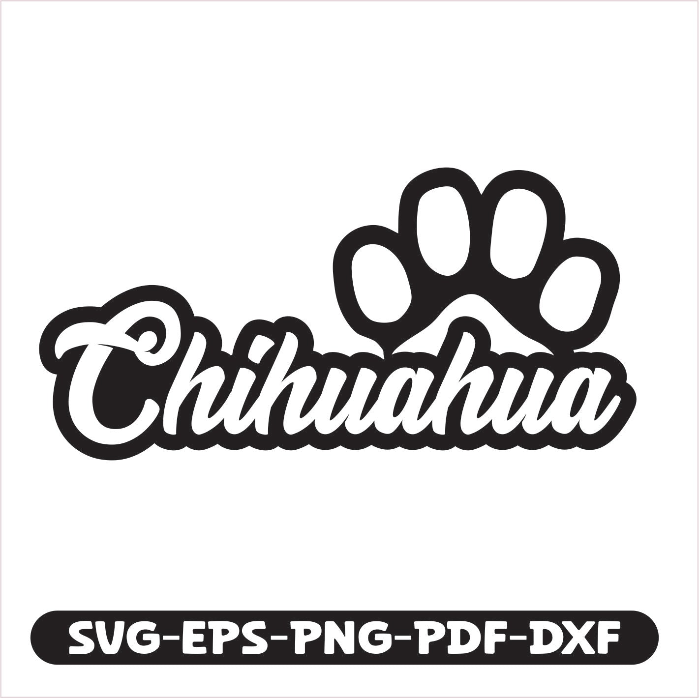 Chihuahua SVG EPS PNG PDF DXF Cutting