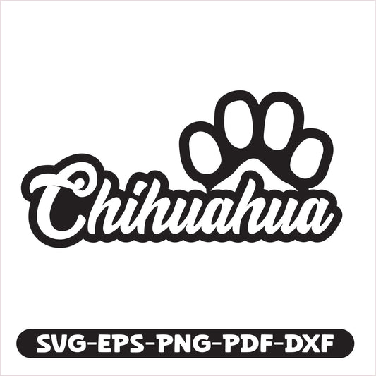 Chihuahua SVG EPS PNG PDF DXF Cutting