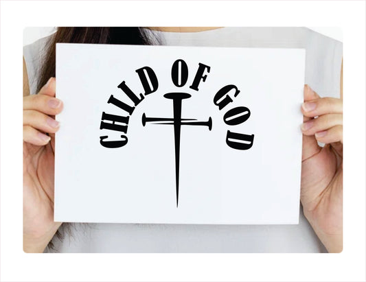 Child of god blackdecal sticker