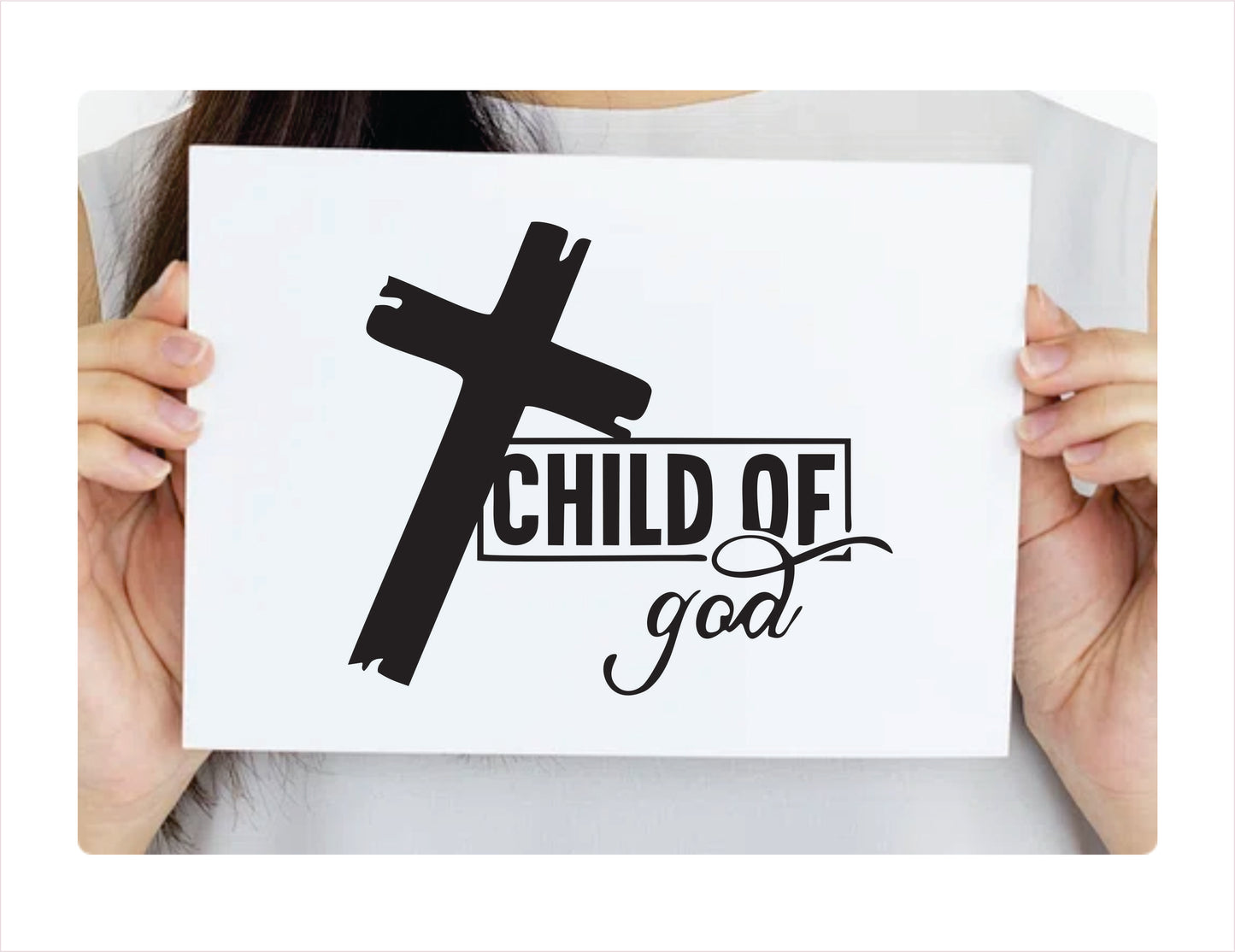 Child of God black decal sticker