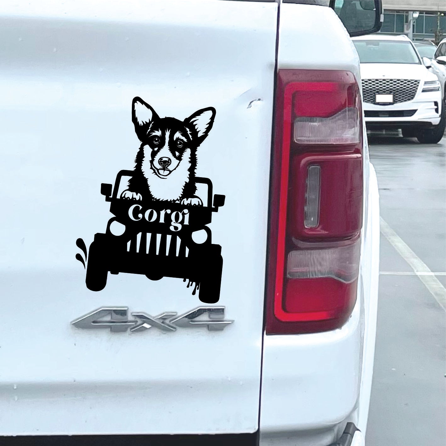 CORGI DOG Off road Vinyl Decal Sticker