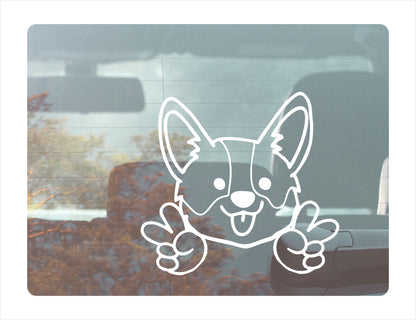 Corgi Peace Vinyl Decal  FREE shipping