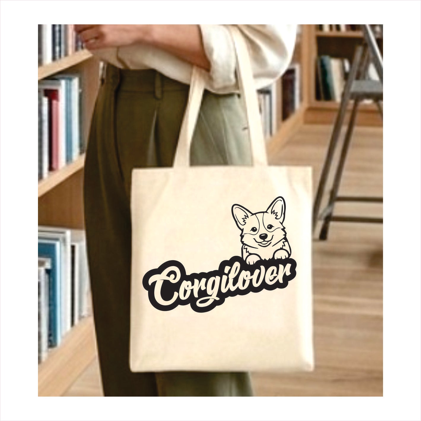 Corgi lover tote bag 1