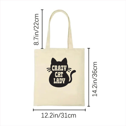Crazy cat lady tote bag 2