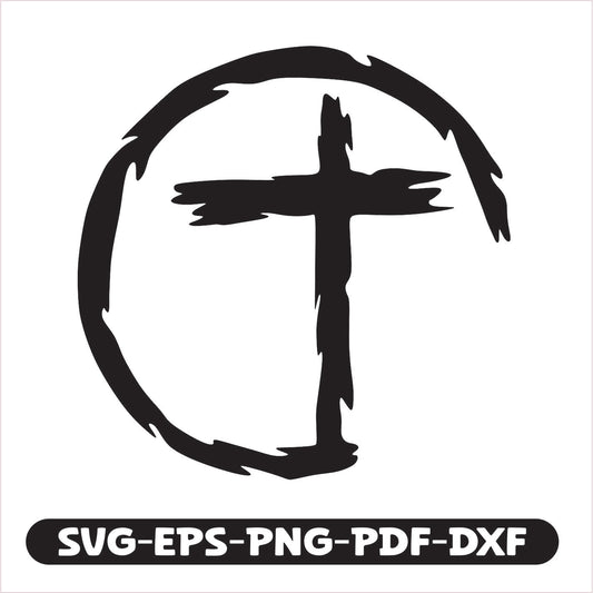 Cross infinite SVG EPS PNG PDF DXF Cutting File