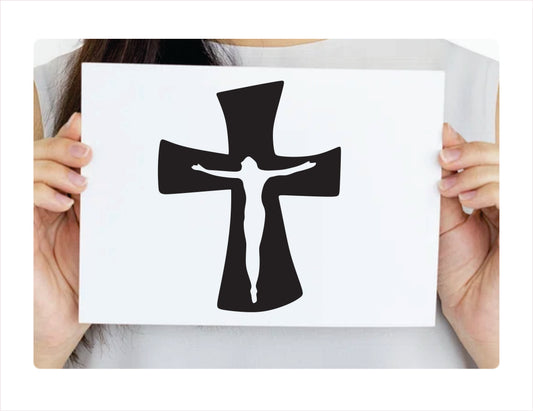 Christian Cross Decal Sticker - FREE shipping