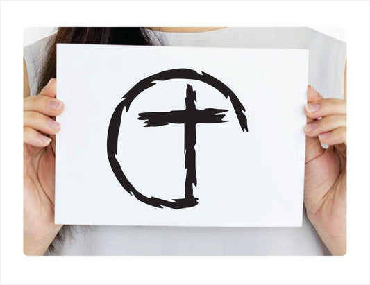 Heart with Cross Decal Decal Sticker - FREE shipping