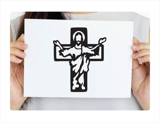 Jesus Cross Decal Sticker - FREE shipping