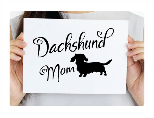 Dachshund Mom Decal Sticker  FREE shipping