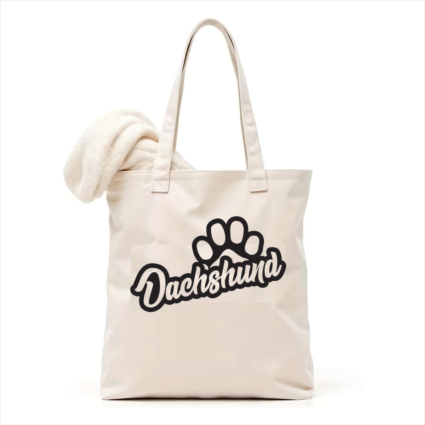 Dachshund dog paw tote bag 3