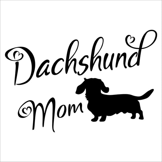 Dachshund Mom Decal Sticker