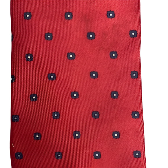 Pre-loved Dior Red & Blue Silk Tie - Vintage Cravate