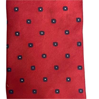Pre-loved Dior Red & Blue Silk Tie - Vintage Cravate