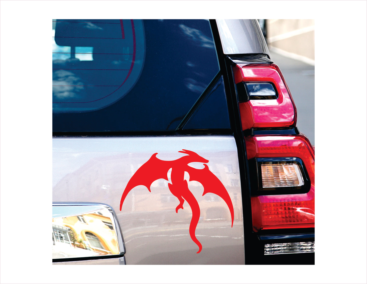 Dragon Red Vinyl Decal Sticker