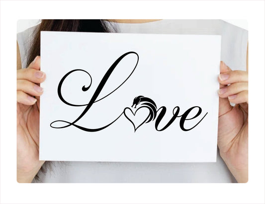 Love Dragon Vinyl Decal Sticker  FREE shipping