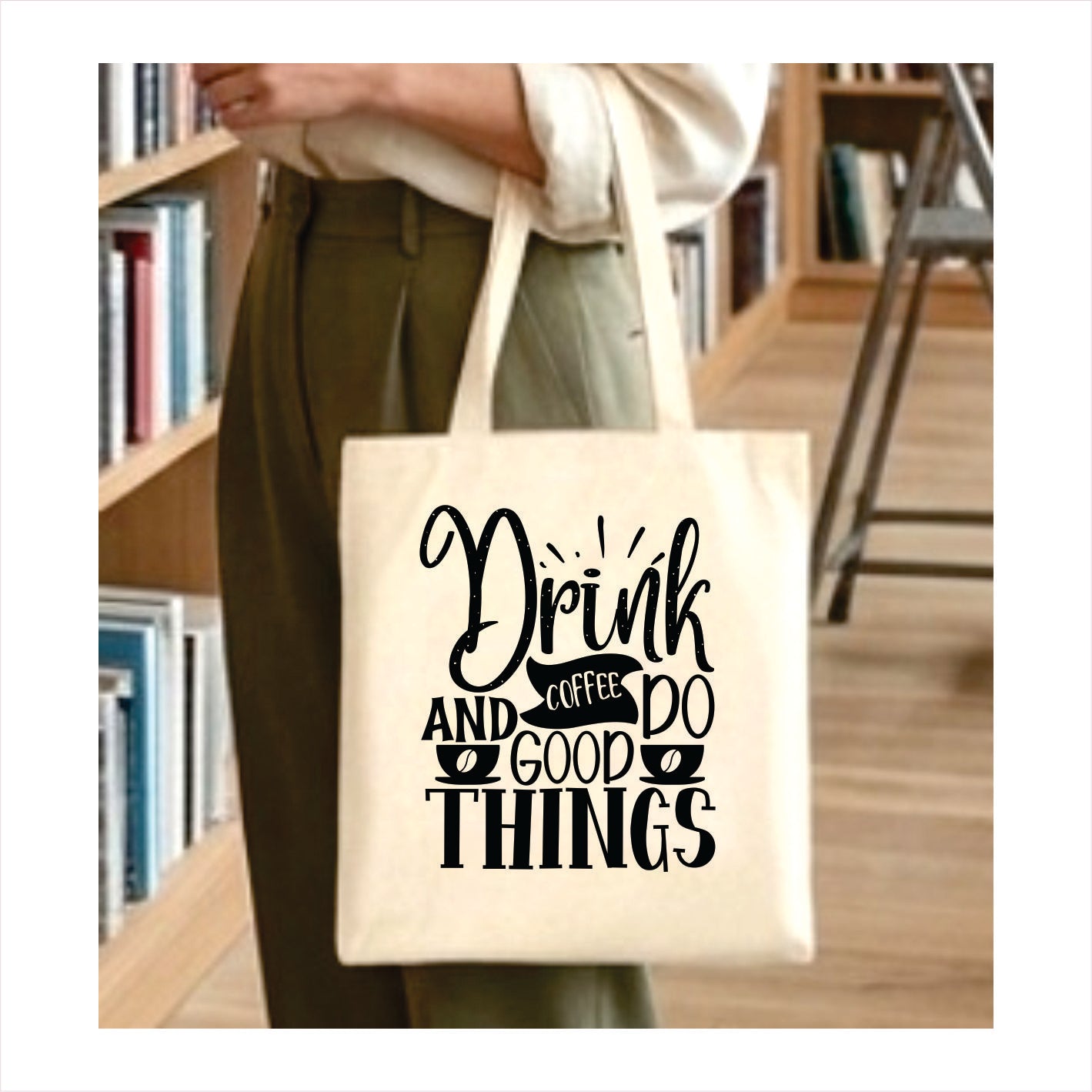 Drink coffee and good do things tote bag 1