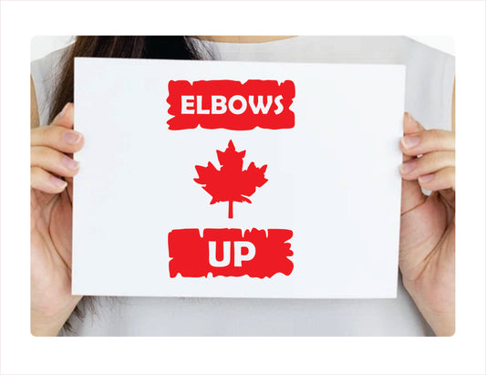 Elbows Up Decal Sticker - FREE shipping