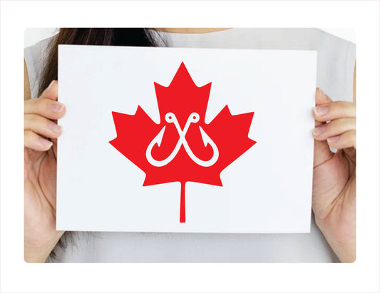 Canadian Fish Decal Sticker - FREE shipping
