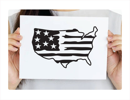 USA FLAG Decal Sticker - FREE shipping