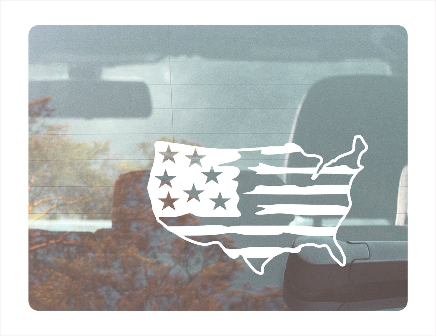 USA FLAG Decal Sticker - FREE shipping