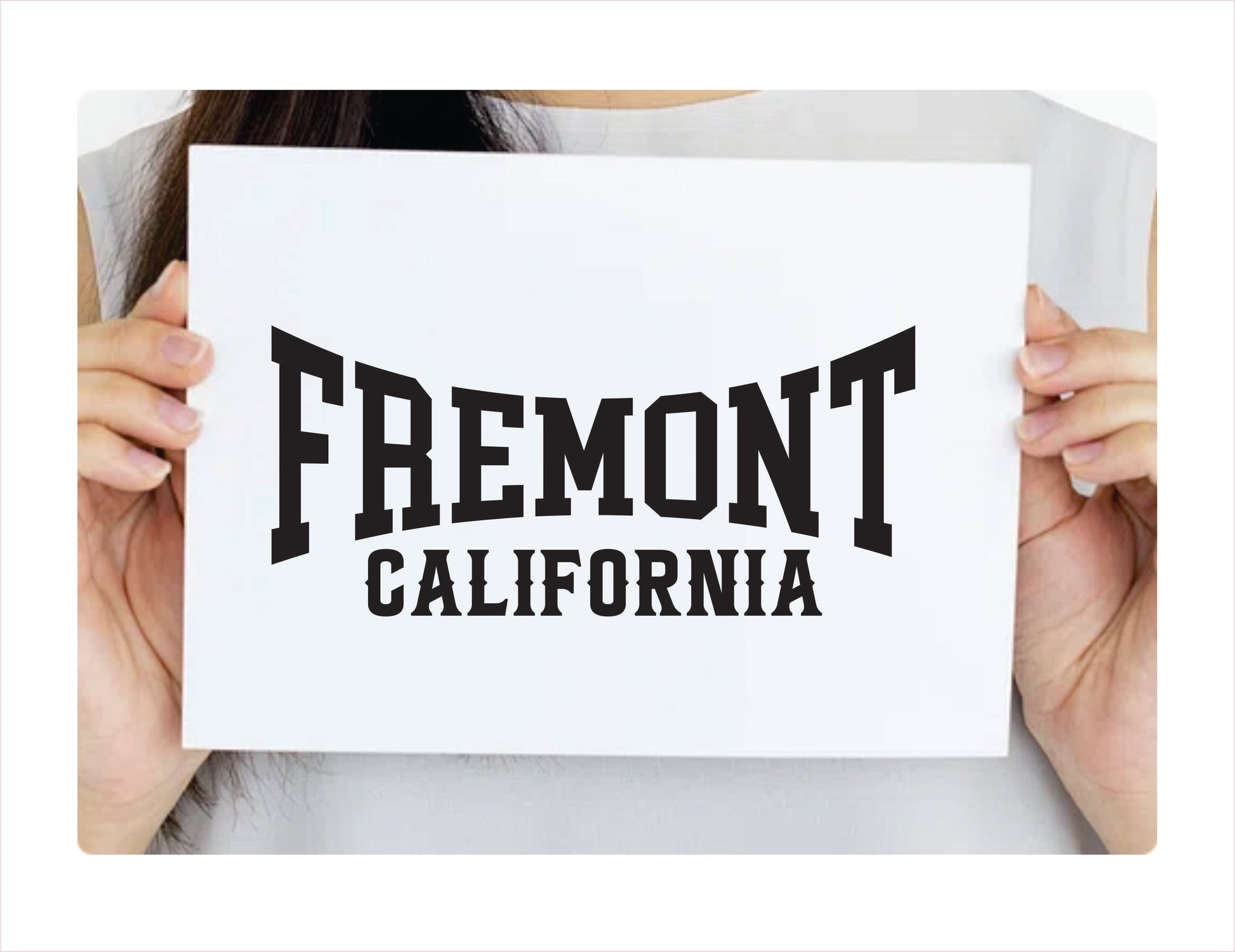Fremont California black Decal Sticker