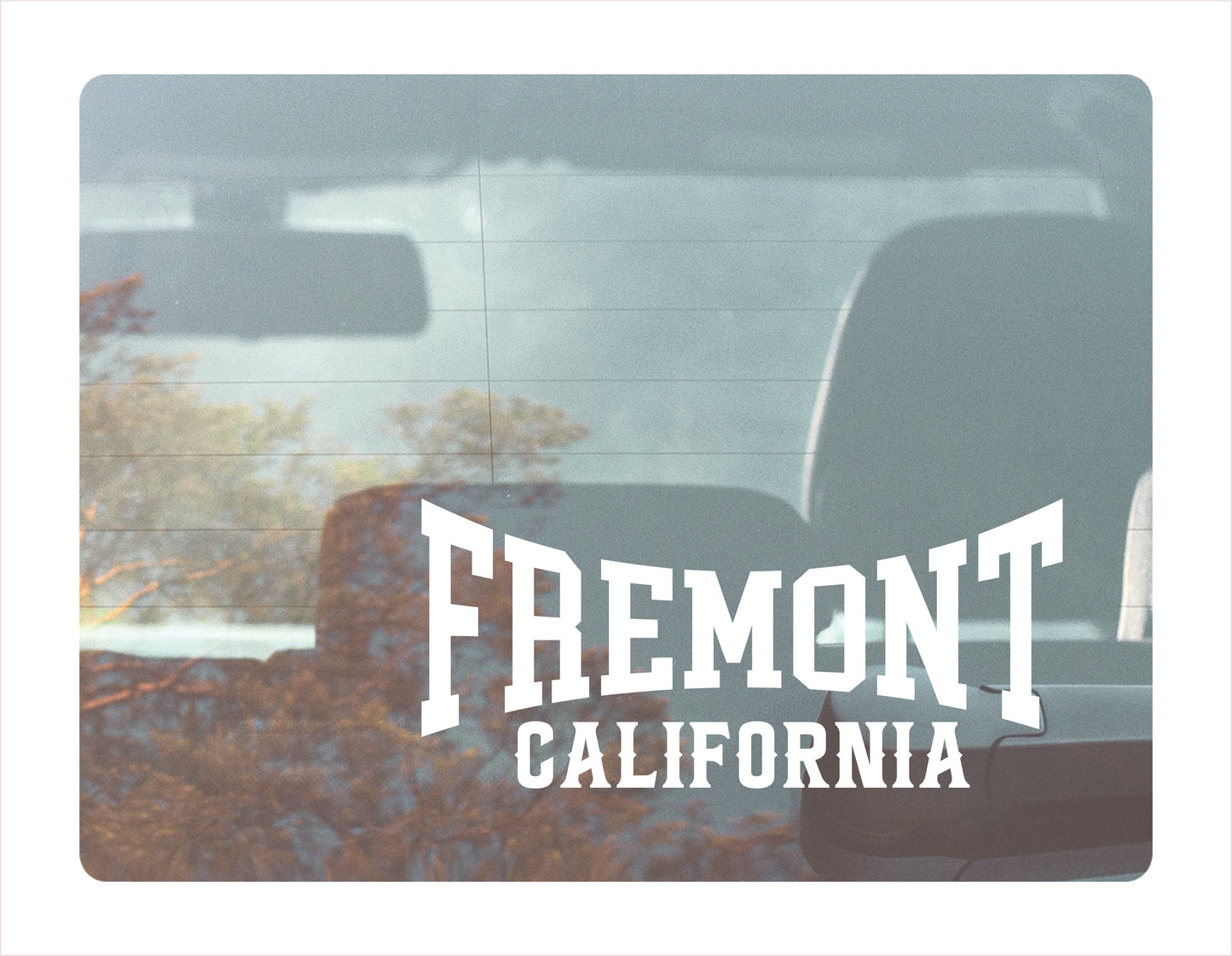 Fremont California white Decal Sticker