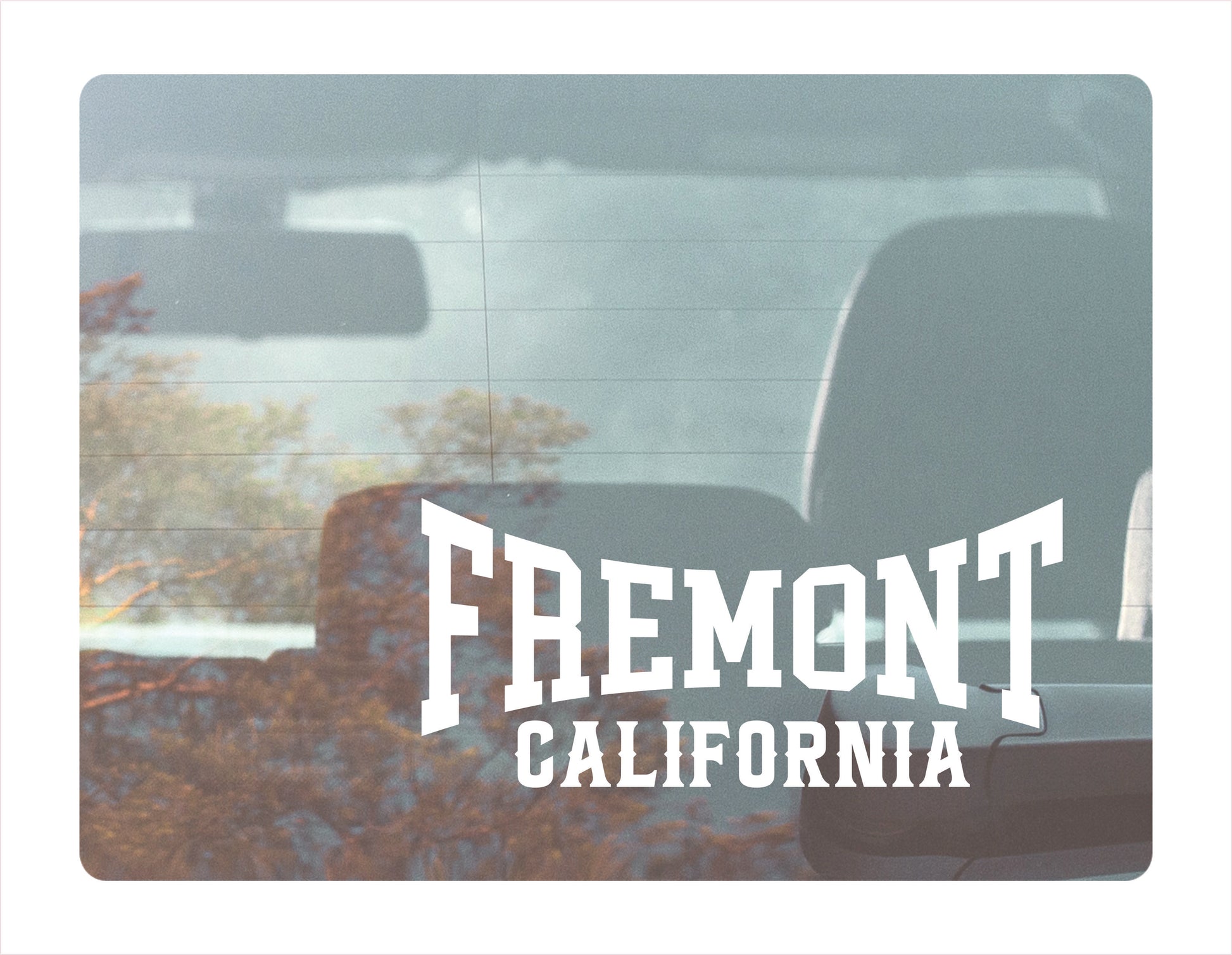 Fremont California white Decal Sticker