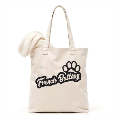 French bulldog paw tote bag 3