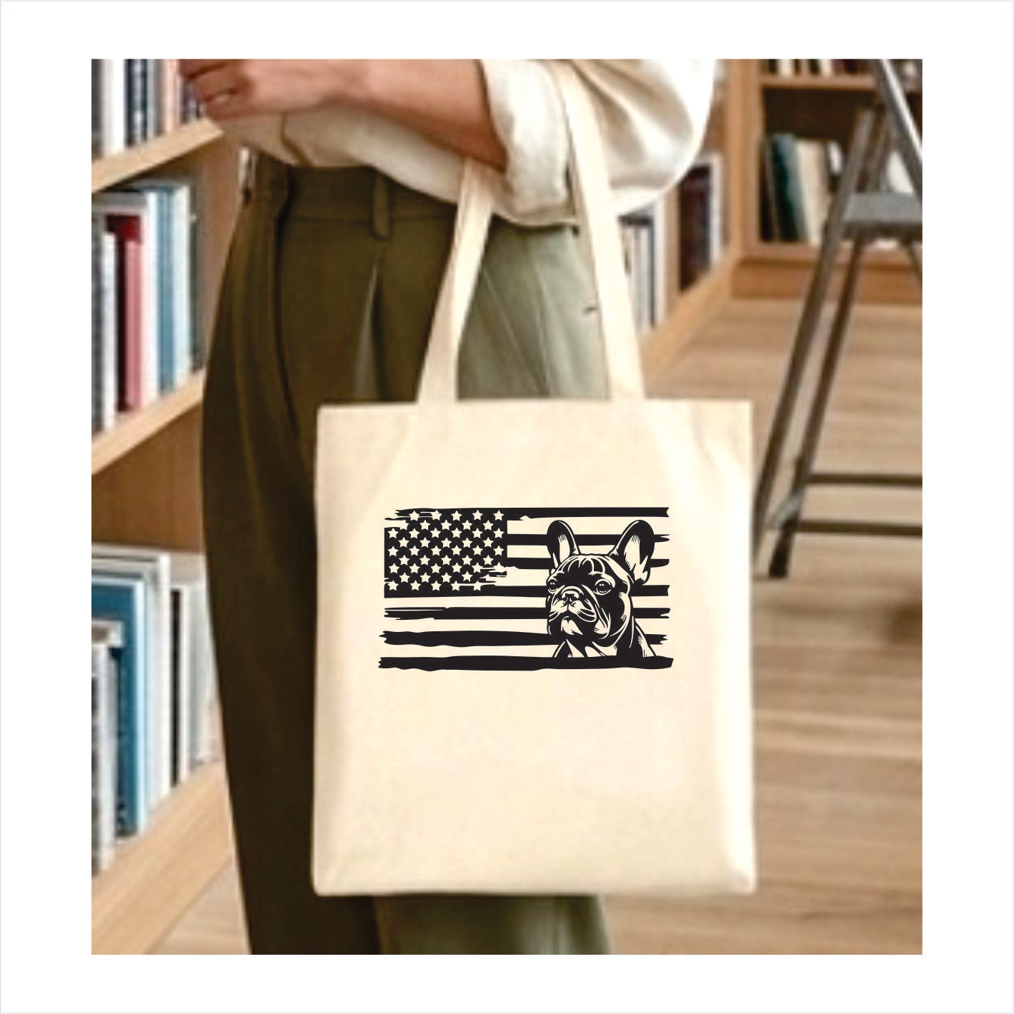 French bulldog tote bag usa 1