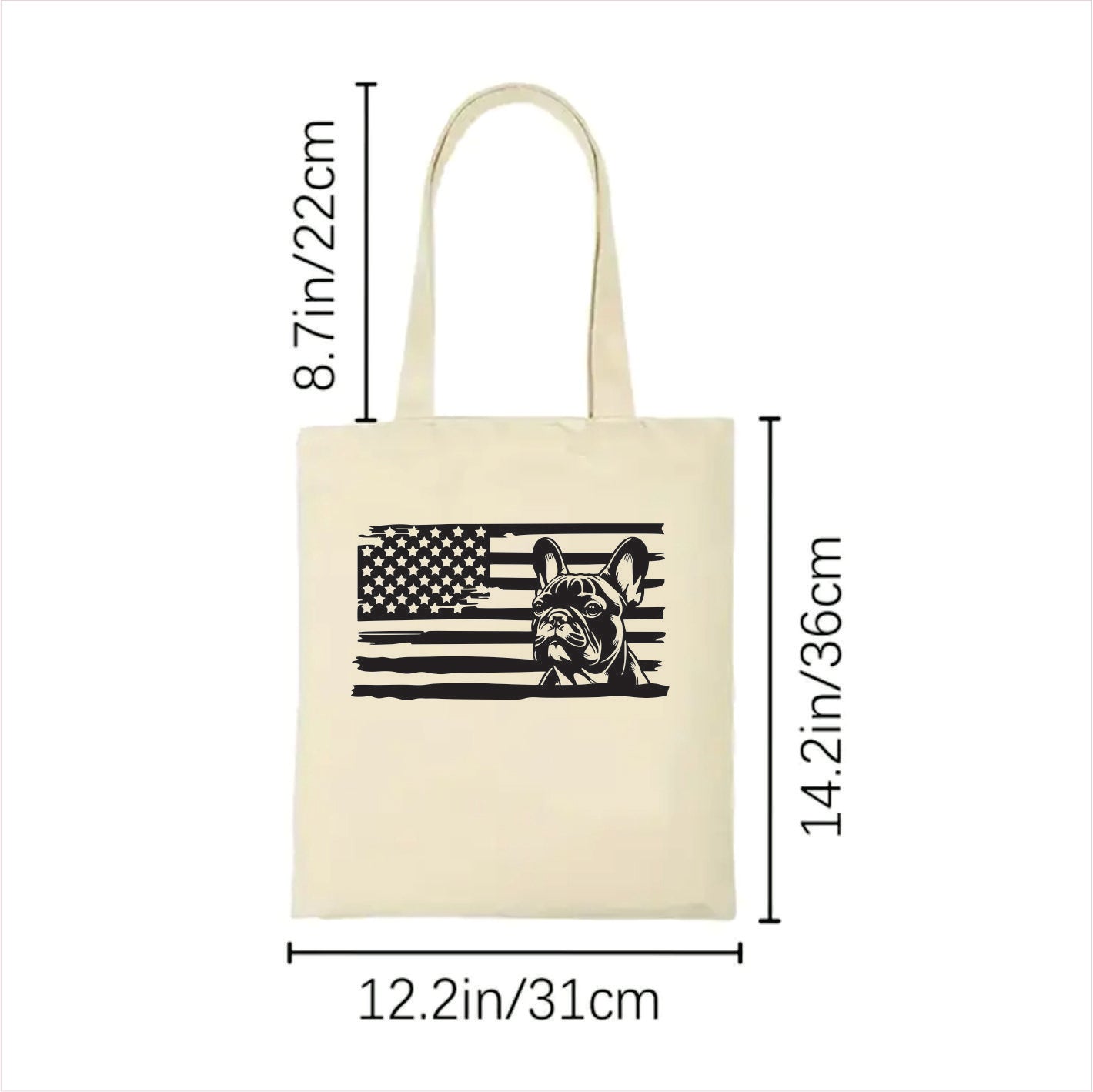 French bulldog tote bag usa 2