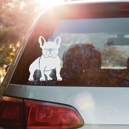 FRENCHIE DOG Jeep Vinyl Decal Sticker