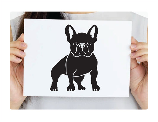 FRENCHIE DOG Jeep Vinyl Decal Sticker FREE shipping