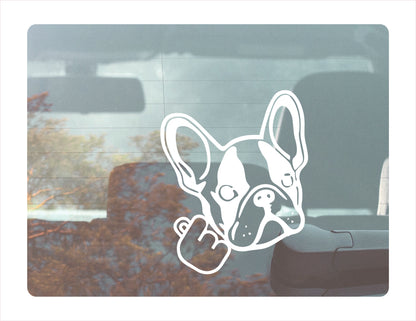 Frenchie Heart Vinyl Decal  FREE shipping