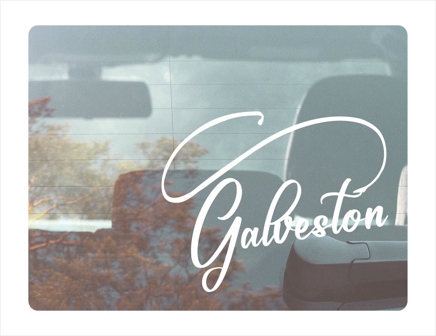 Galveston Fishing Decal Sticker - FREE shipping