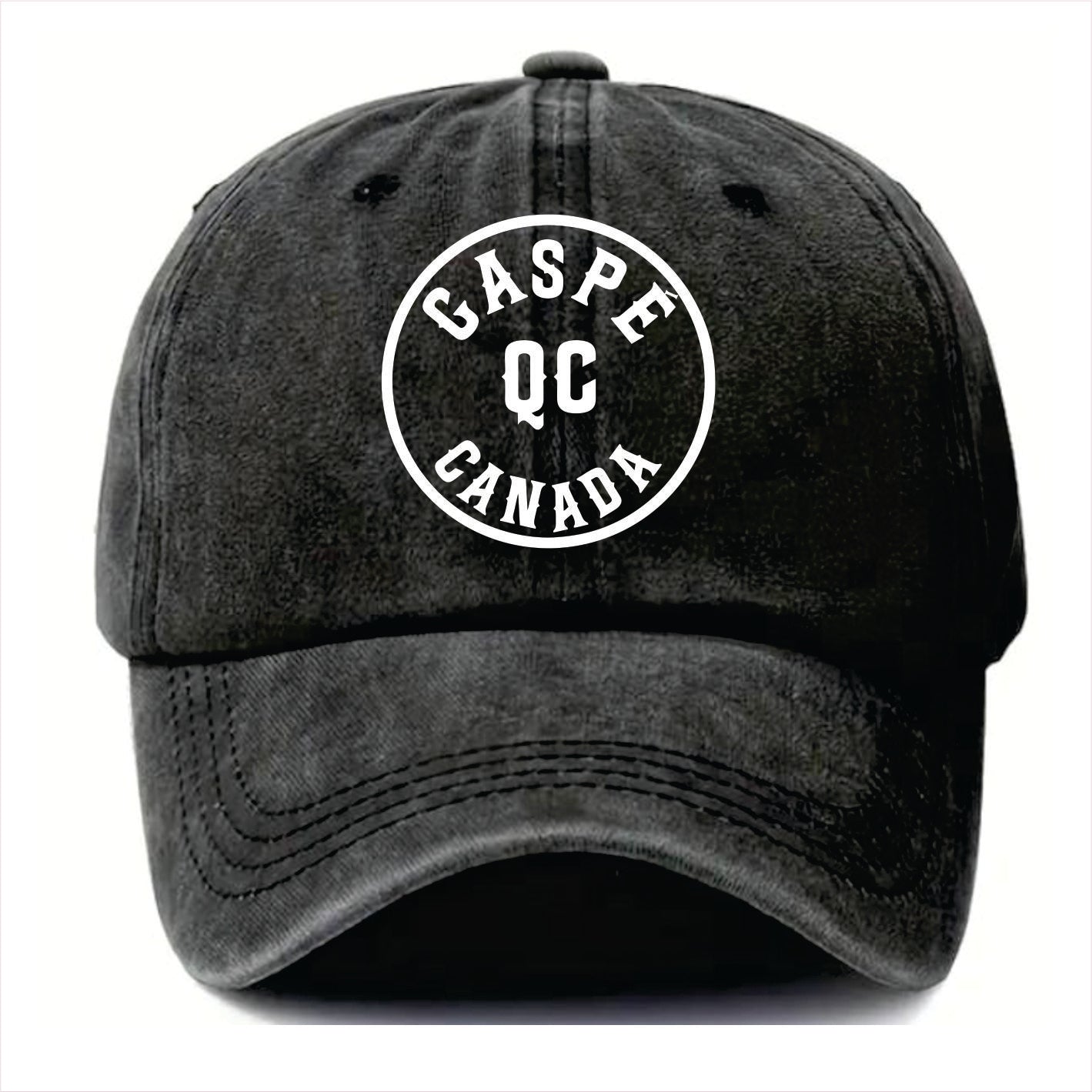 Gaspé Quebec Canada Hat - Trucker Hat & Vintage Washed Baseball Cap