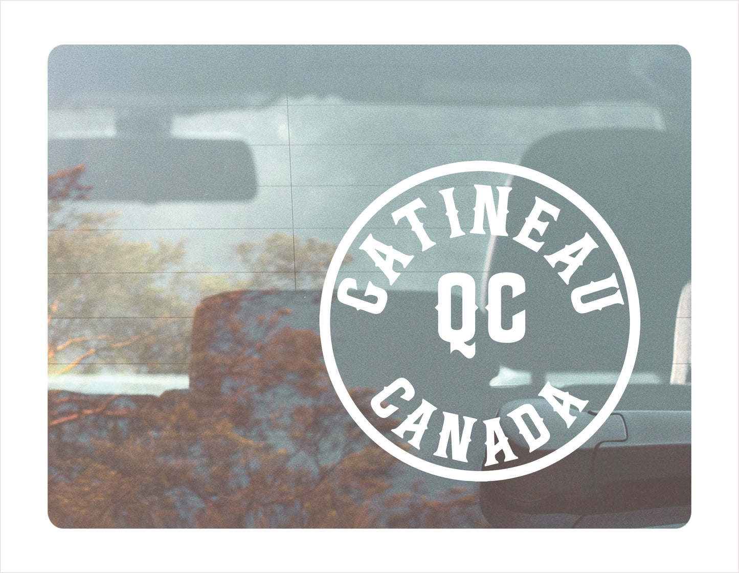 Gatineau Quebec Canada White Decal Sticker