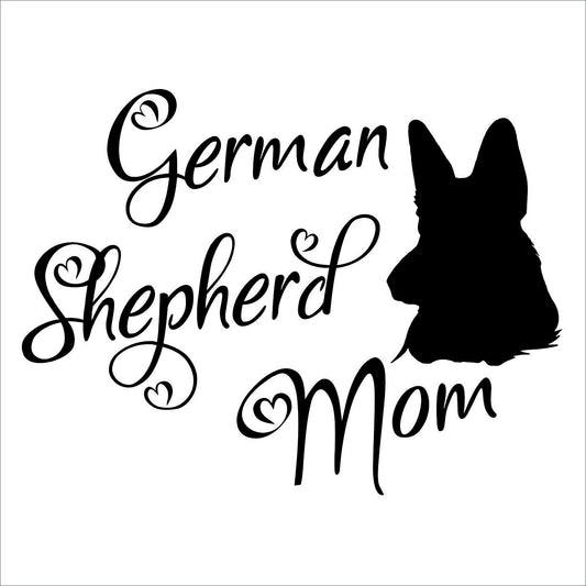 German Shepherd Mom Decal Sticker