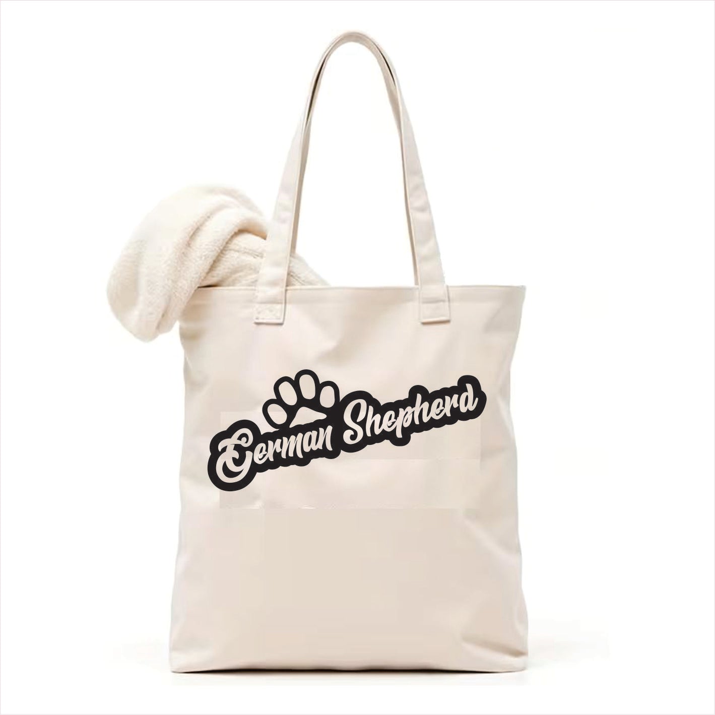 German shepherd paw tote bag 3