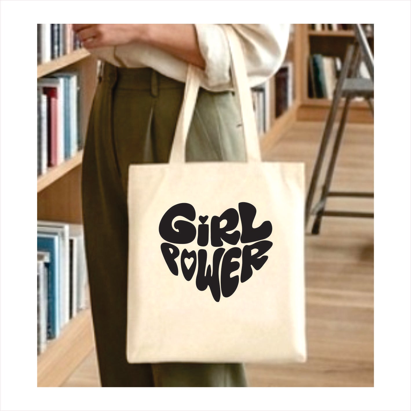 Girl power tote bag 1