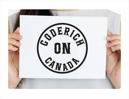 Goderich Ontario Canada Black Decal Sticker
