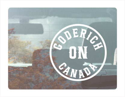 Goderich Ontario Canada White Decal Sticker