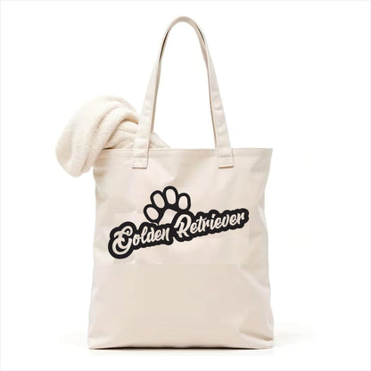 Golden retriever paw tote bag 3
