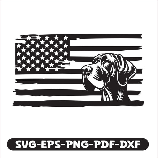 Grand Dane Dog USA SVG EPS PNG PDF DXF Cutting