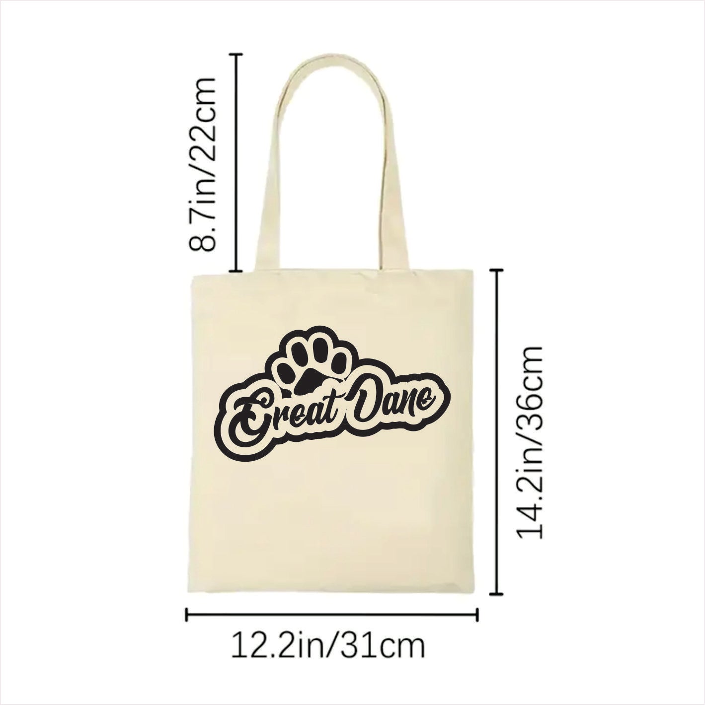 Great Dane dog tote bag 2