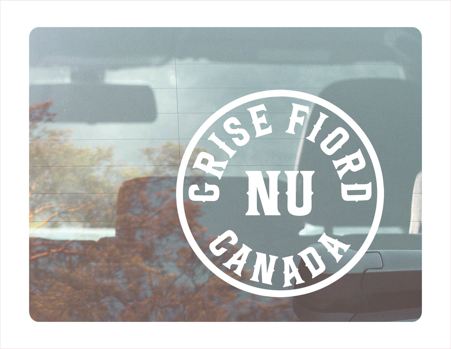 Grise Fiord Nunavut Canada White Decal Sticker