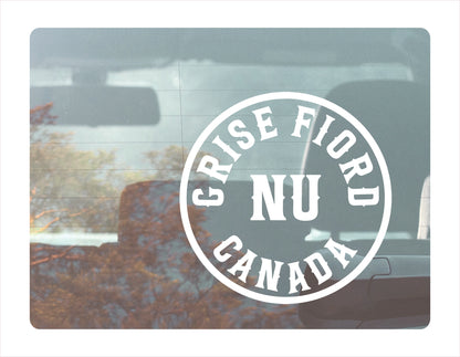 Grise Fiord Nunavut Canada White Decal Sticker