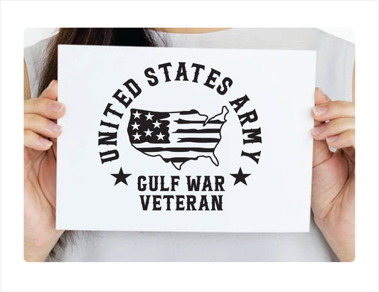 United States Army Gulf War Veteran Decal Sticker - FREE shipping
